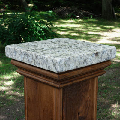 granite post cap for 6x6 or 4x4 posts